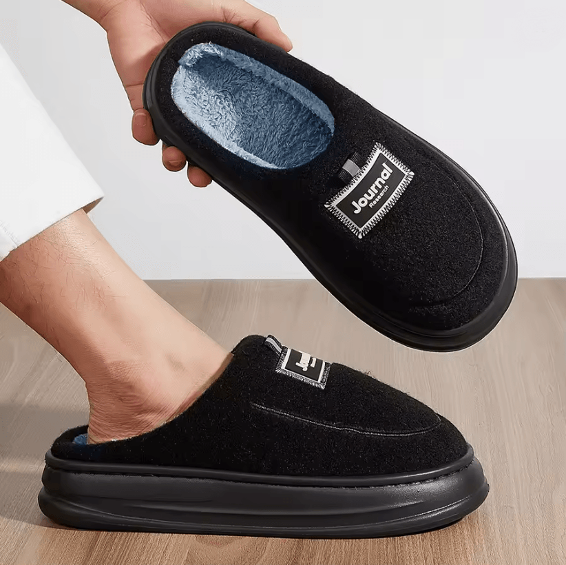 CozyFit Plus Size Memory Foam Mens House Slippers 1