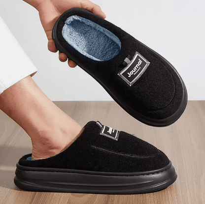 CozyFit Plus Size Memory Foam Mens House Slippers 1