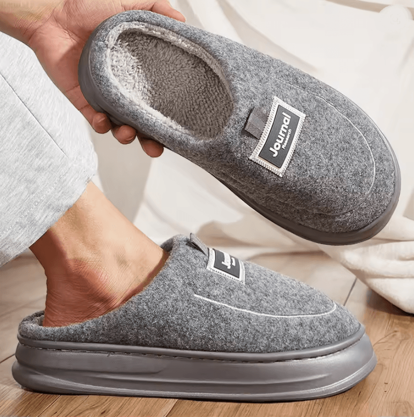 CozyFit Plus Size Memory Foam Mens House Slippers