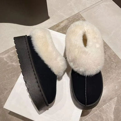 CozyStep Womens Plush Warm Platform Slippers  Indoor  Outdoor NonSlip Comfort 4