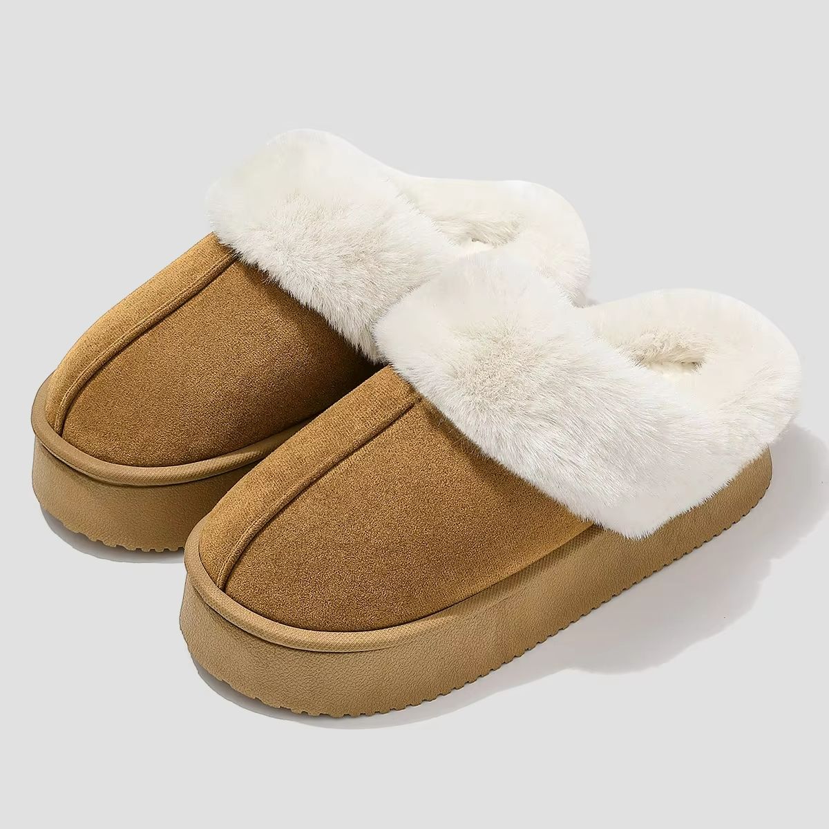 CozyStep Womens Plush Warm Platform Slippers  Indoor  Outdoor NonSlip Comfort 7