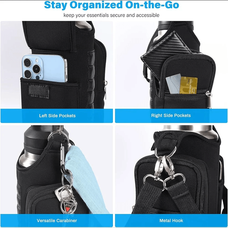 MagnaGrip Magnetic Water Bottle Carrier With Phone Pocket 2