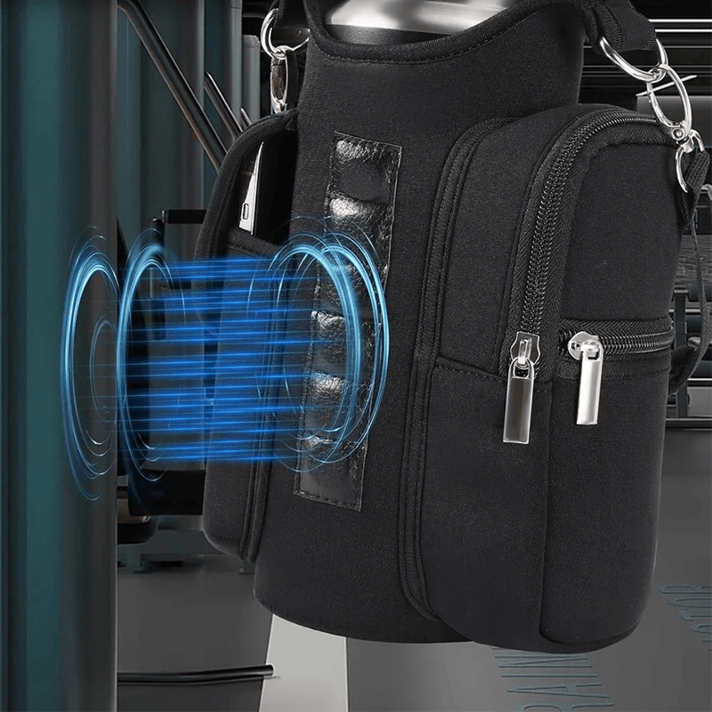 MagnaGrip Magnetic Water Bottle Carrier With Phone Pocket 4