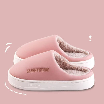 CozyDry Waterproof Cotton Slippers  AntiSlip ThickSoled Warm Winter Slippers 9