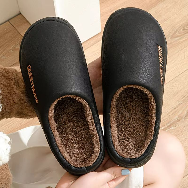 CozyDry Waterproof Cotton Slippers  AntiSlip ThickSoled Warm Winter Slippers 2