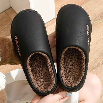 CozyDry Waterproof Cotton Slippers  AntiSlip ThickSoled Warm Winter Slippers 2