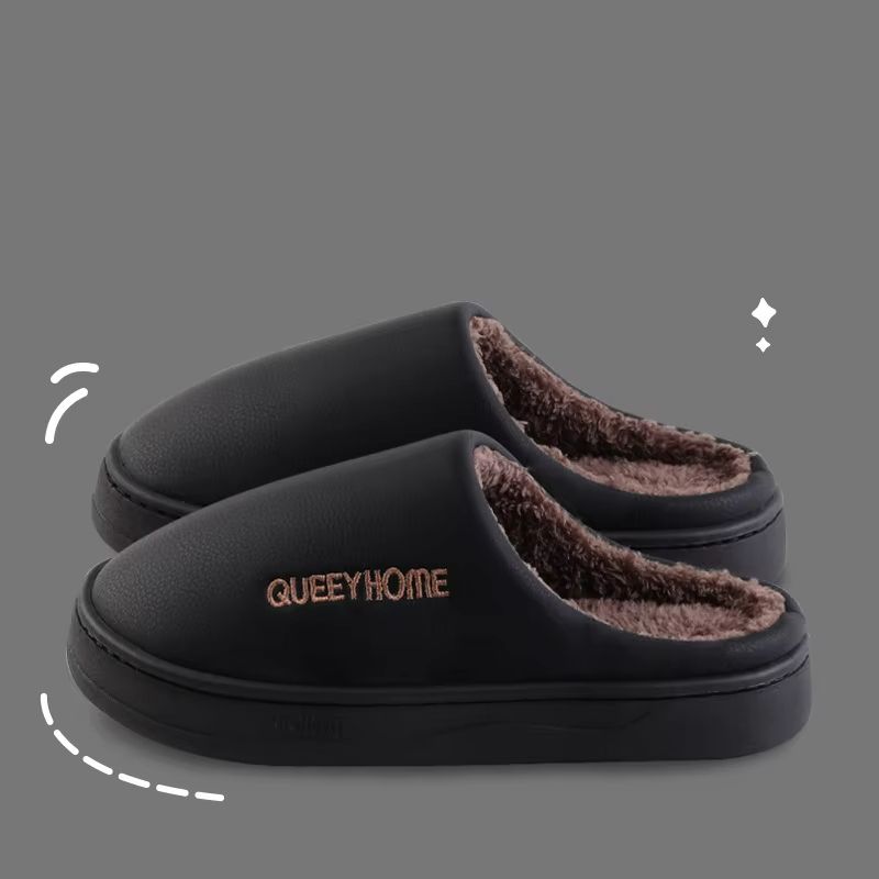 CozyDry Waterproof Cotton Slippers  AntiSlip ThickSoled Warm Winter Slippers 7