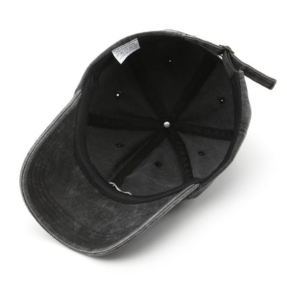 Unisex Retro Washed Cotton Cap, Mountain Embroidery Baseball Caps, Casual Summer Adjustable Outdoor Sports Trucker Hats