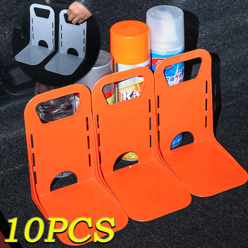 Car Trunk Organizer, Auto Back Fixed Rack Holder Stand, Shake-Proof Adjustable Fence Storage Box Fixer for Secure Travel