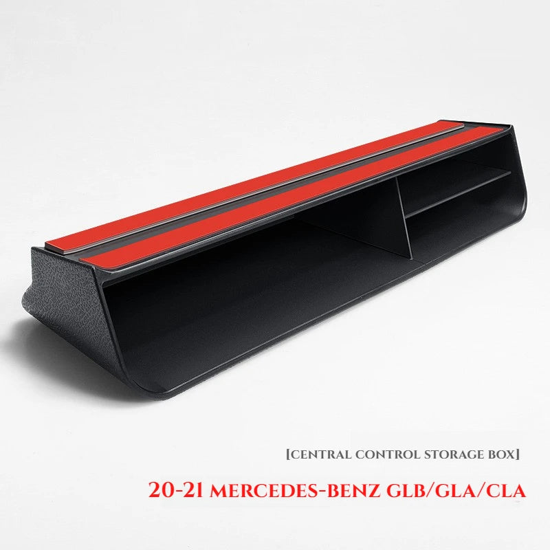 Premium Car Central Control Storage Box Trim for Mercedes Benz A/CLA/GLB/GLA Class, 2020-2023 Luxury Car Accessories