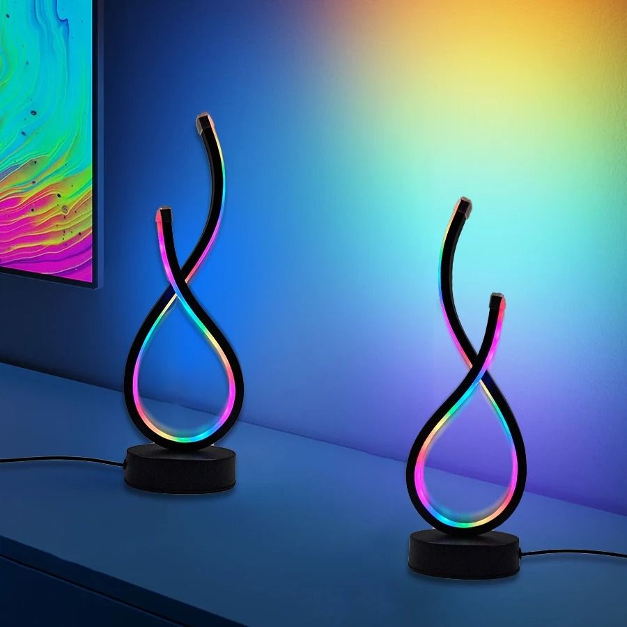 Modern USB Powered Desk Lamp With Adjustable Lighting and Button Control