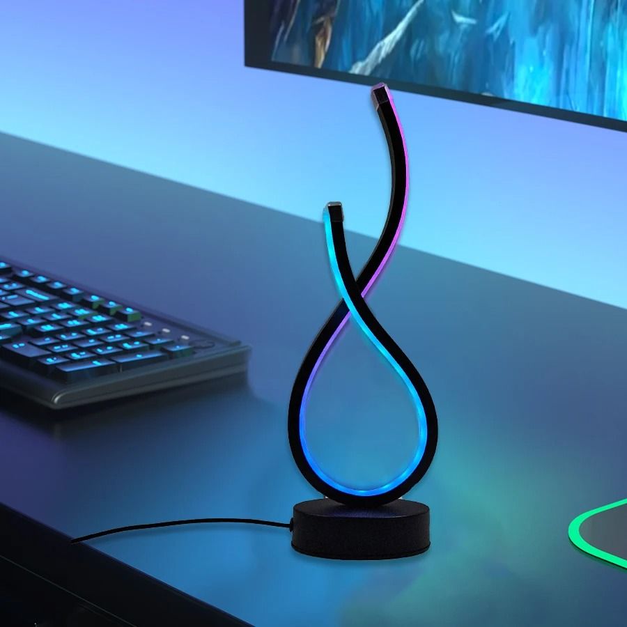 Modern USB Powered Desk Lamp With Adjustable Lighting And Button Control 1