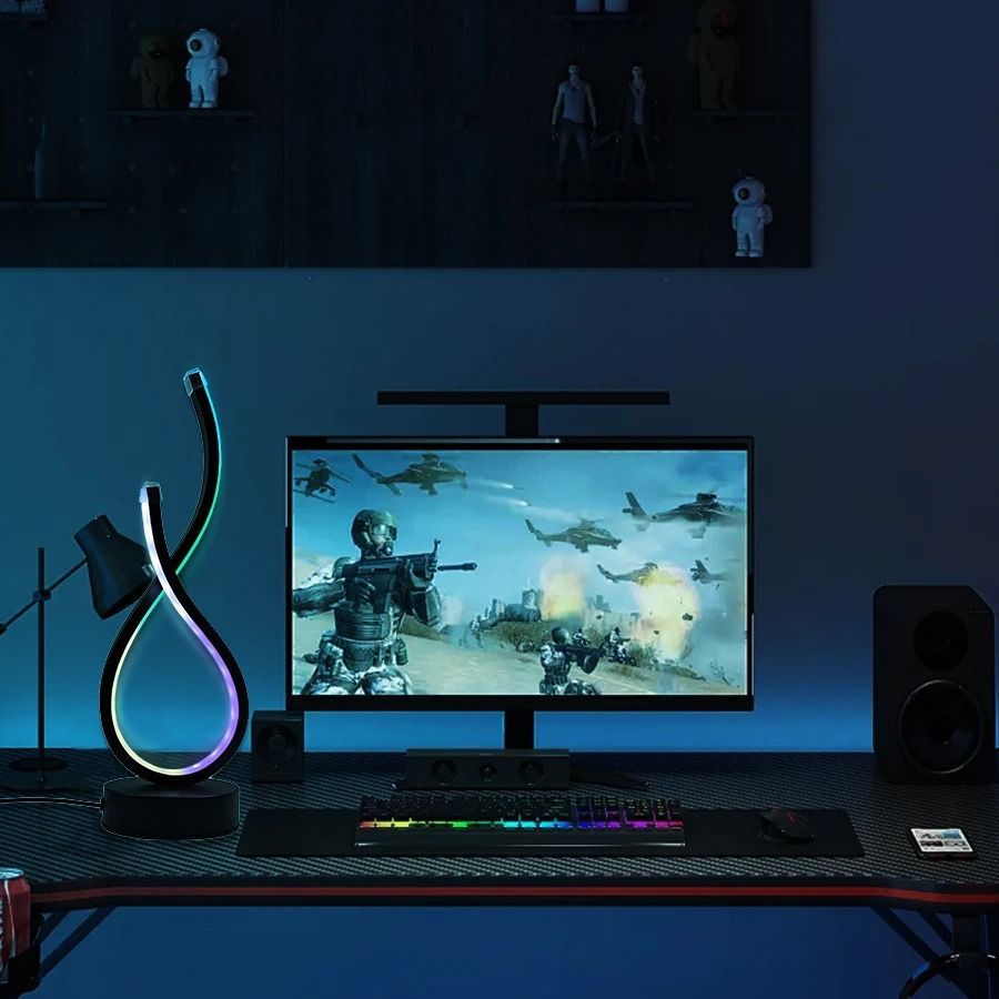 Modern USB Powered Desk Lamp With Adjustable Lighting And Button Control 3