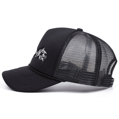 Best-Selling Embroidered Sun Hats, Versatile Breathable Baseball Caps, Couple Net Hats, Outdoor Adjustable Truck Hats