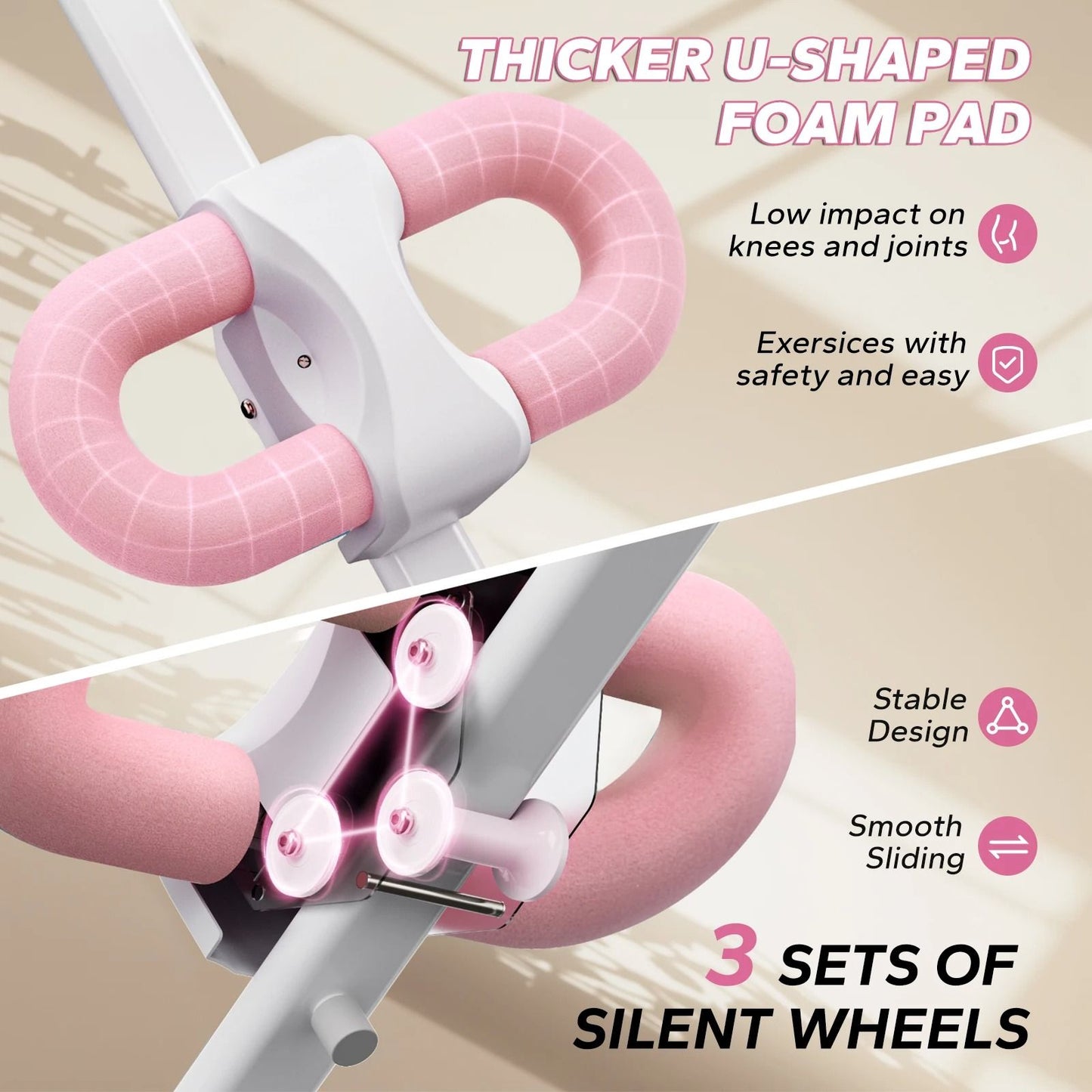Adjustable Foldable Core Ab Trainer With Knee Support 1