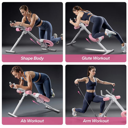 Adjustable Foldable Core Ab Trainer With Knee Support 3