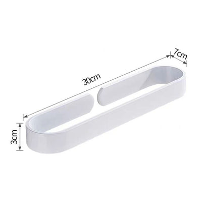 Nail Free Black Aluminum U Pattern Towel Rack 6