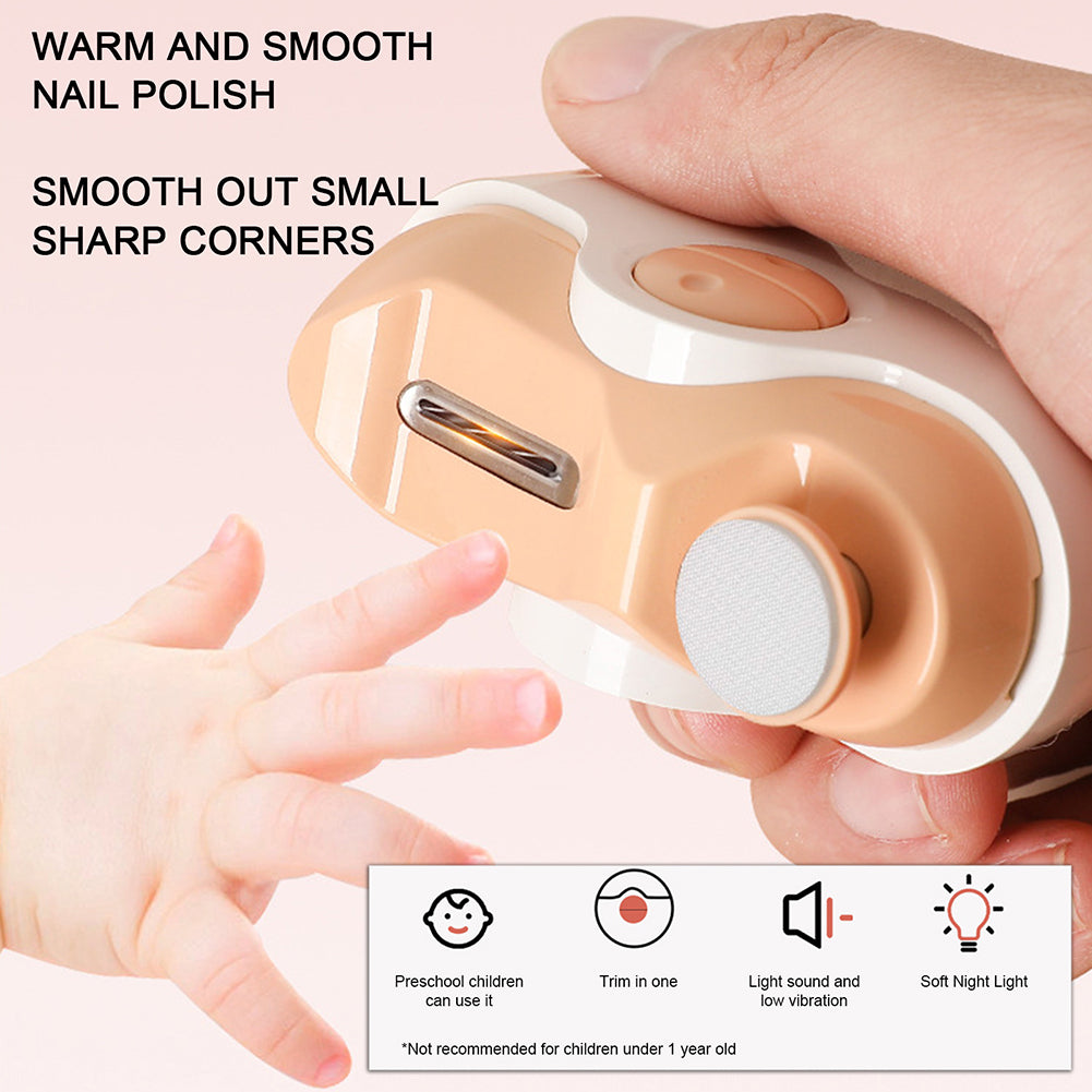 Automatic Manicure Machine, 2 In 1 Electric Nail Clippers, USB Charging Polishing Tool, Grinding Fingernail Trimmer