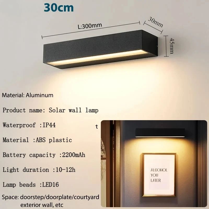 Solar LED Outdoor Wall Lamp For Garden And Balcony 5