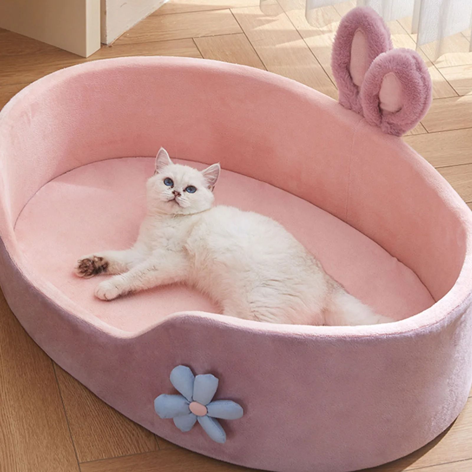 Soft Detachable Pet Bed For Dogs And Cats  Washable Comfortable And Warm For All Seasons 3