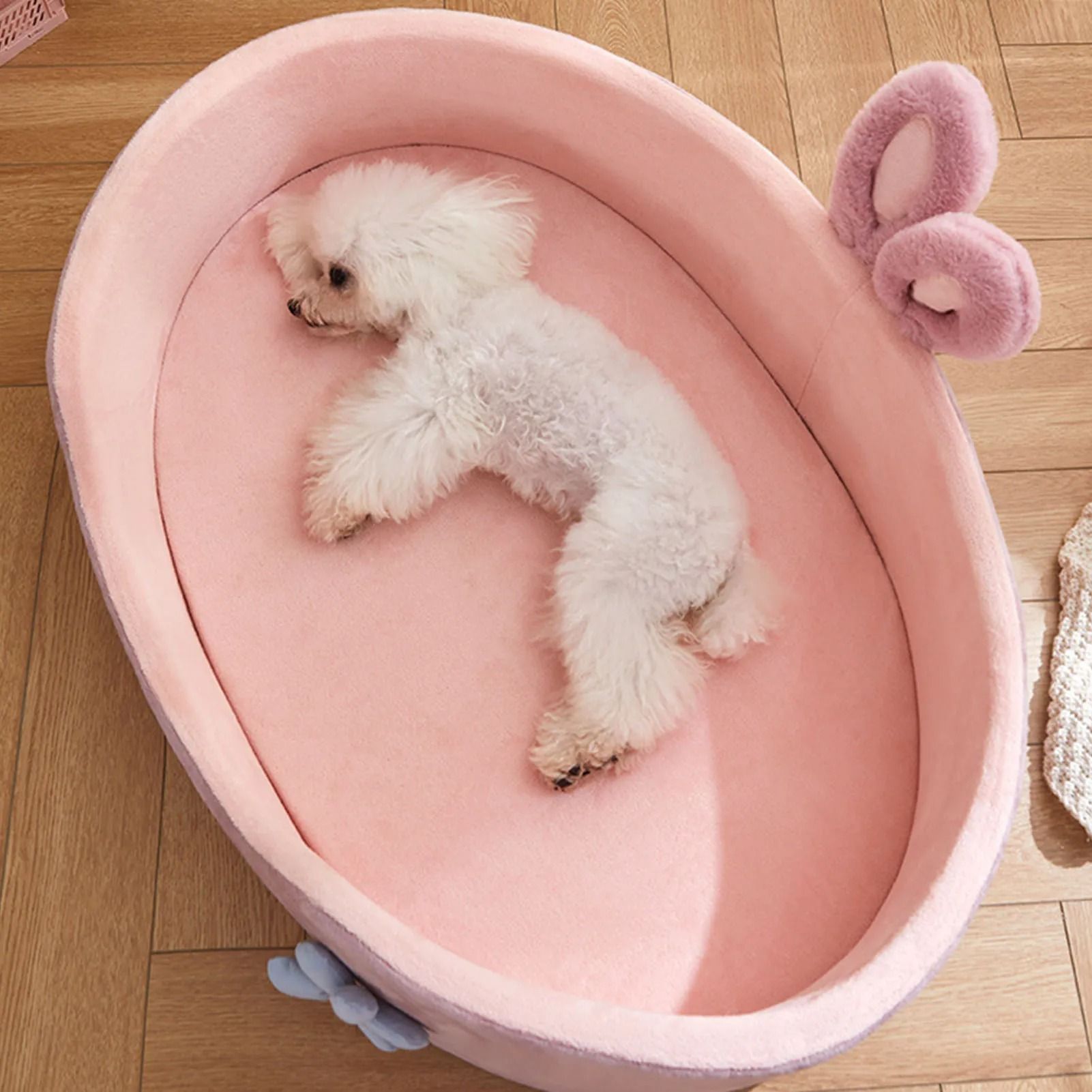 Soft Detachable Pet Bed For Dogs And Cats  Washable Comfortable And Warm For All Seasons 4