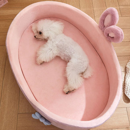 Soft Detachable Pet Bed For Dogs And Cats  Washable Comfortable And Warm For All Seasons 4