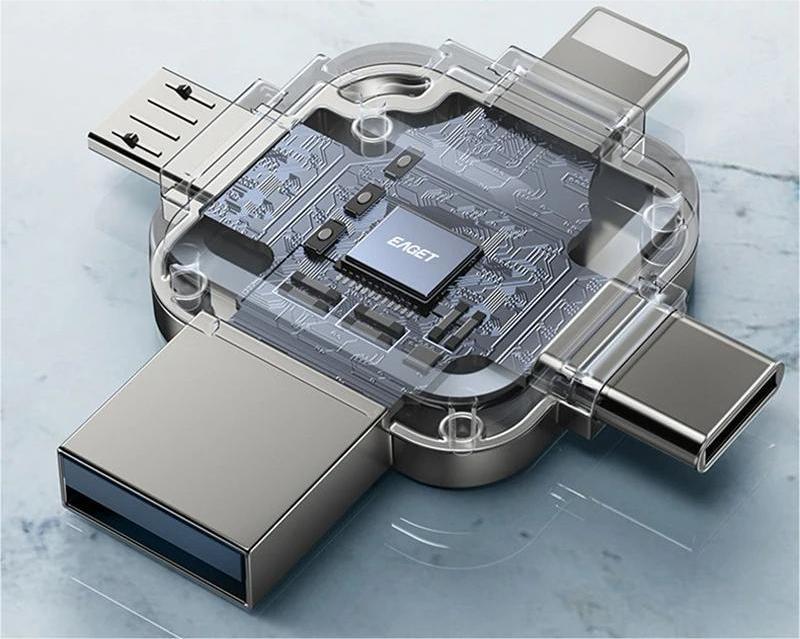 4 In 1 USB Flash Drive With Type C Micro And Lightning Ports 2