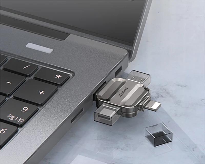 4 In 1 USB Flash Drive With Type C Micro And Lightning Ports 3