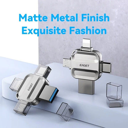 4 In 1 USB Flash Drive With Type C Micro And Lightning Ports 4
