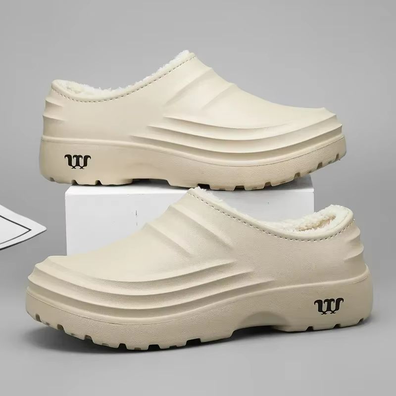 Mens Waterproof Winter Cotton Slippers  Warm SlipOn Indoor  Outdoor Comfort 1