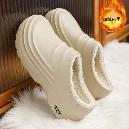 Mens Waterproof Winter Cotton Slippers  Warm SlipOn Indoor  Outdoor Comfort 4