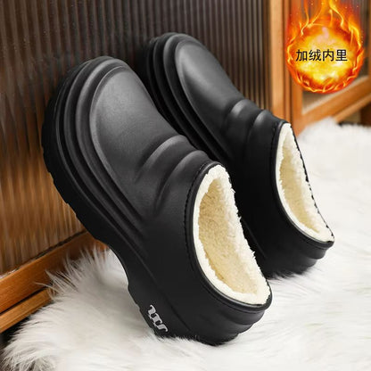 Mens Waterproof Winter Cotton Slippers  Warm SlipOn Indoor  Outdoor Comfort 5