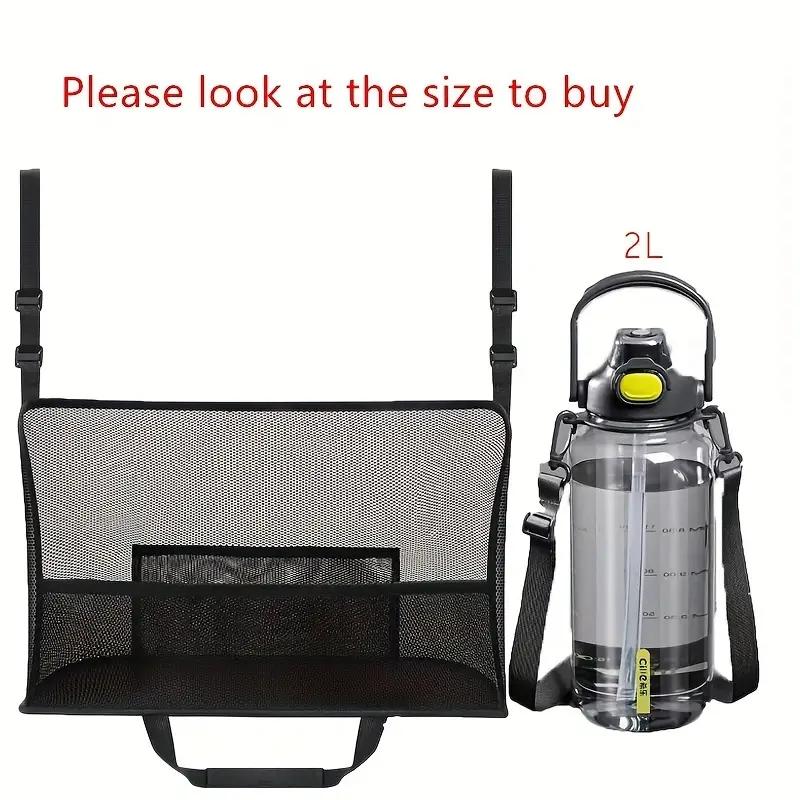 1pc Spacious Car Seat Mesh Bag For Dogs  Pets  Convenient Handbag Purse Clip Organizer With Back Se 3