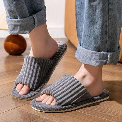 Mens OpenToe Indoor Slippers  Breathable AntiSlip Comfort For All Seasons 2