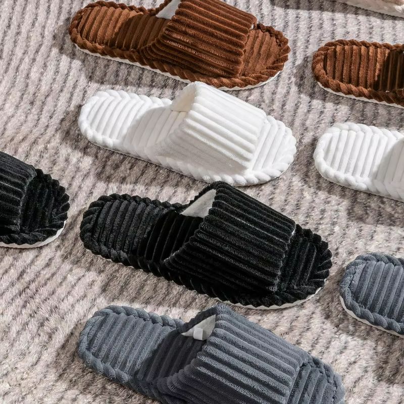 Mens OpenToe Indoor Slippers  Breathable AntiSlip Comfort For All Seasons 5
