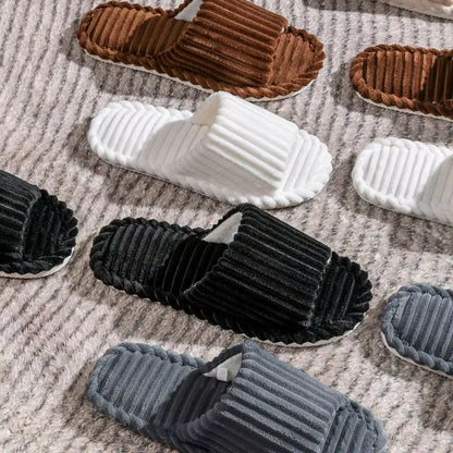 Mens OpenToe Indoor Slippers  Breathable AntiSlip Comfort For All Seasons 5