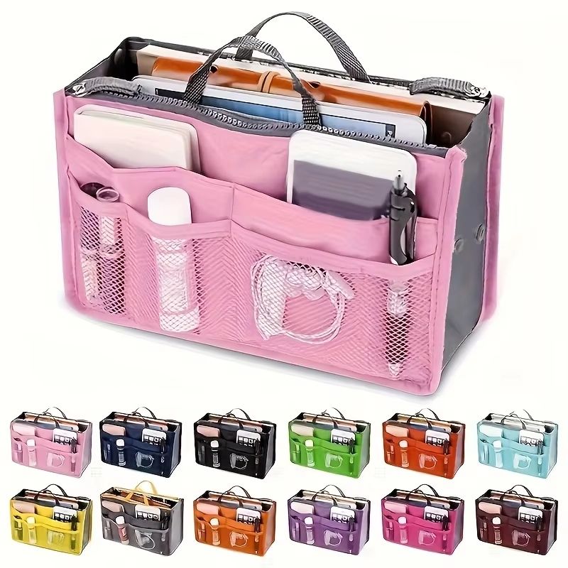 Multifunctional Double Zipper Large Capacity Storage Bag – Travel Makeup & Toiletry Organizer
