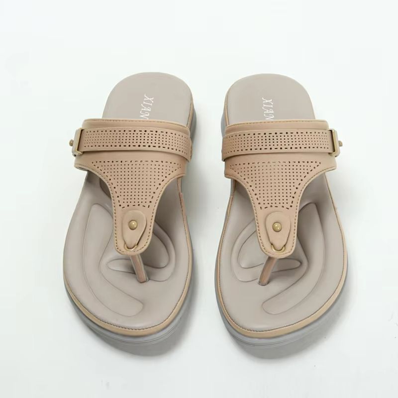 Womens Wedge Flip Flops  Stylish Summer Beach Slippers With AllDay Comfort 2