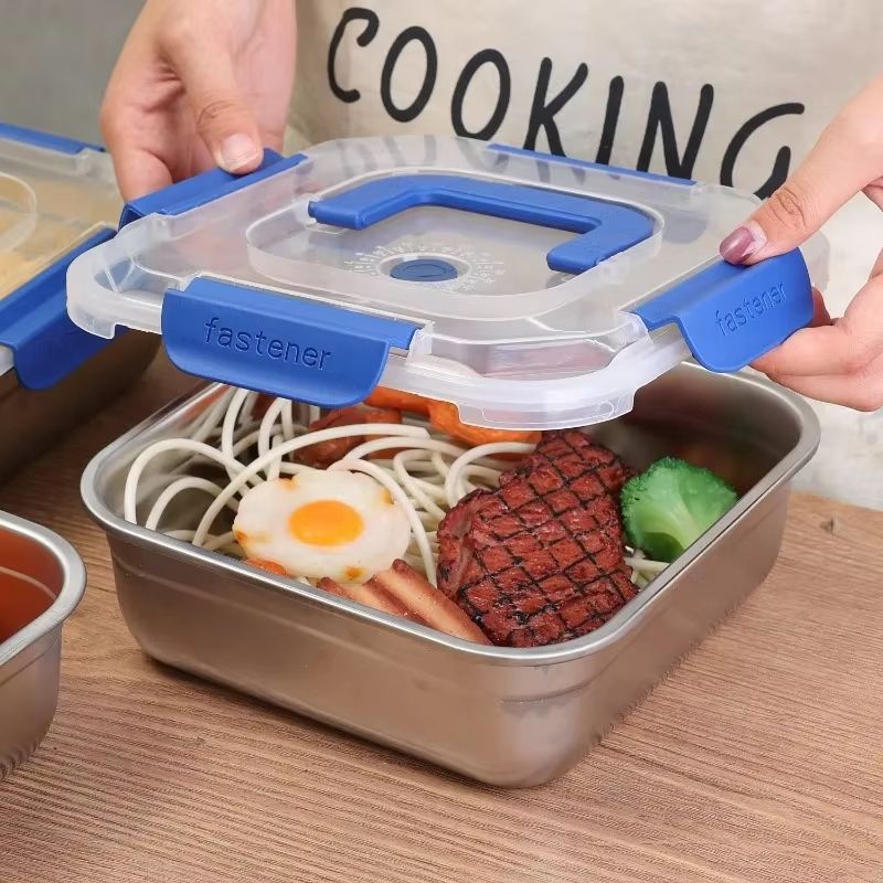 Stainless Steel Sealed Lunch  Storage Box  Portable FreshKeeping Container For Home Travel  Camping 2