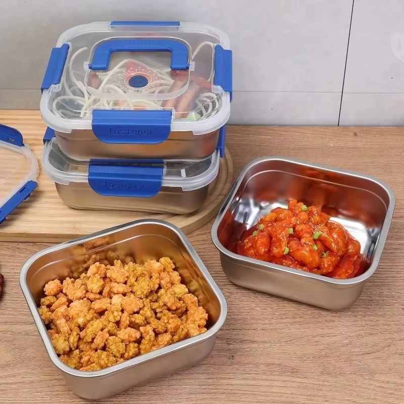 Stainless Steel Sealed Lunch  Storage Box  Portable FreshKeeping Container For Home Travel  Camping 3