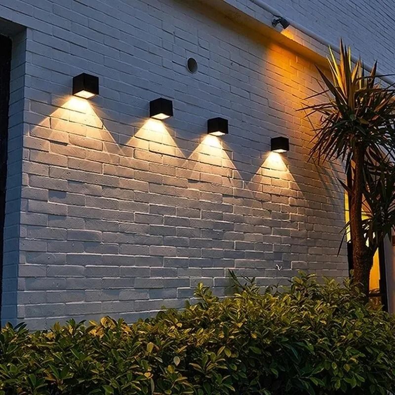 Solar LED Square Wall Lamp For Outdoor Garden And Balcony 1