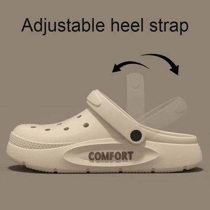 Unisex Summer AntiSlip Covered Toe Slippers  Thick Bottom Indoor  Outdoor Casual Sandals 1