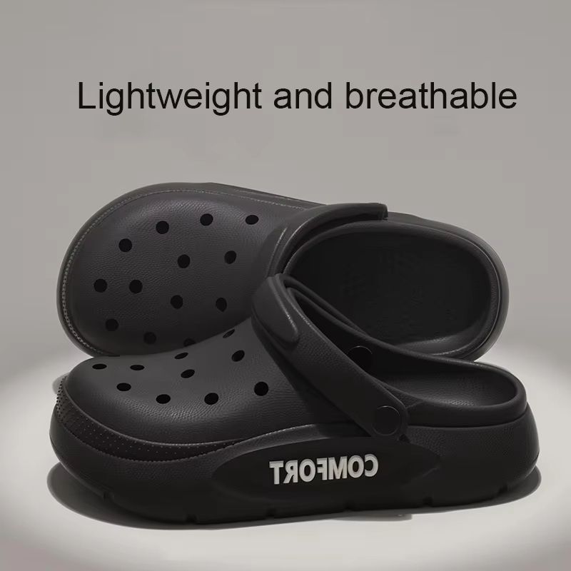 Unisex Summer AntiSlip Covered Toe Slippers  Thick Bottom Indoor  Outdoor Casual Sandals 4
