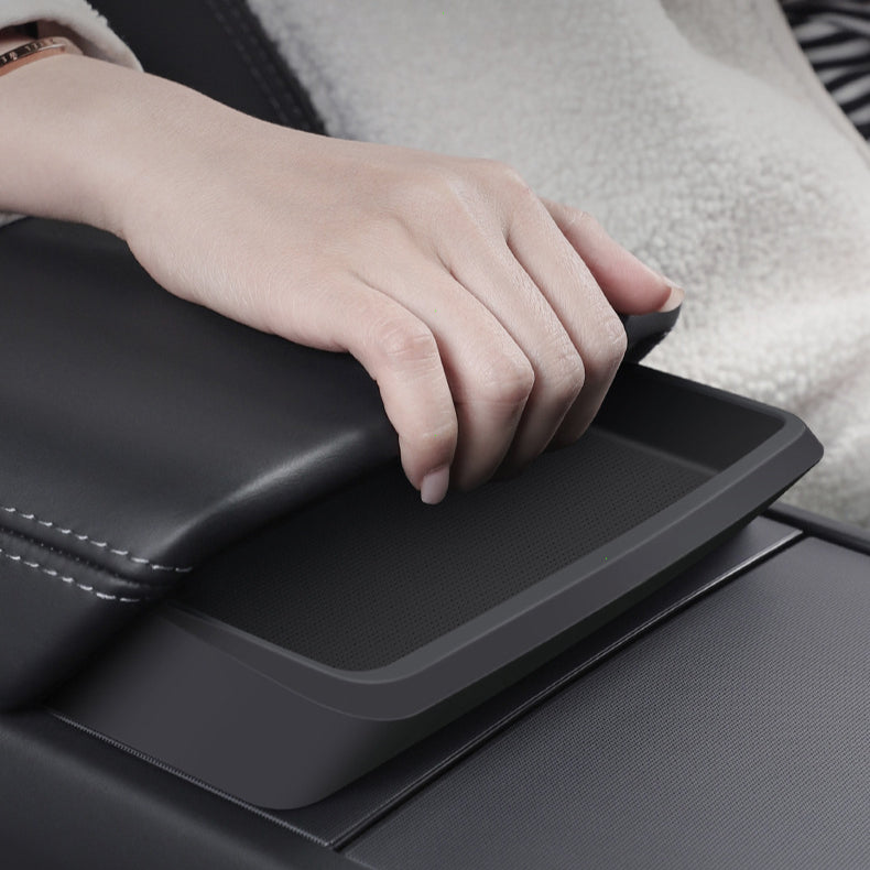 New MultiFunctional Central Armrest Storage Box For Tesla Model Y33 Highland Car Glasses Phone Orga 1