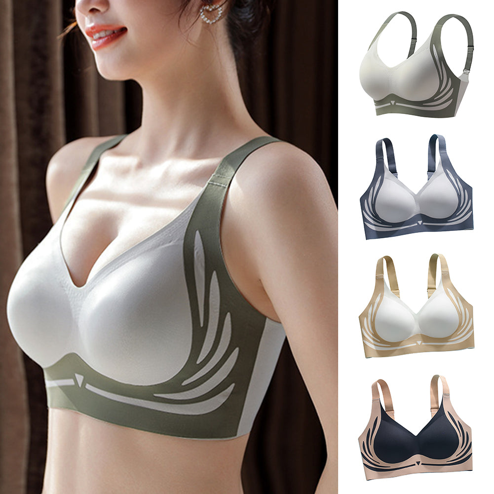 Lifting AntiSagging Wireless PushUp Bra Machine Washable Comfort Sports Fixed Cup Bra For Running R 1