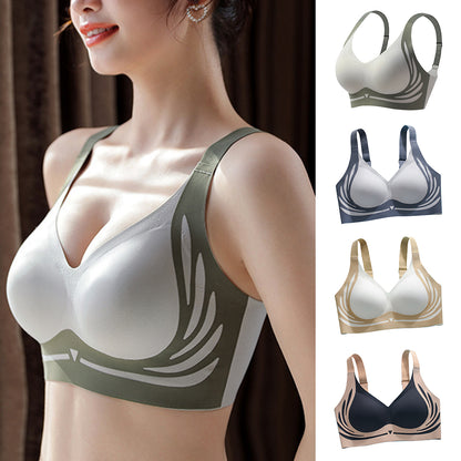 Lifting AntiSagging Wireless PushUp Bra Machine Washable Comfort Sports Fixed Cup Bra For Running R 1