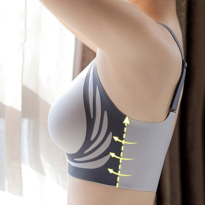 Lifting AntiSagging Wireless PushUp Bra Machine Washable Comfort Sports Fixed Cup Bra For Running R 3