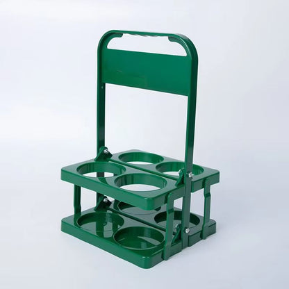 Portable Foldable Beer  Beverage Rack  Durable Cup Organizer And Bottle Holder For Parties  Travel 9