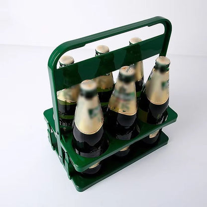 Portable Foldable Beer  Beverage Rack  Durable Cup Organizer And Bottle Holder For Parties  Travel 10