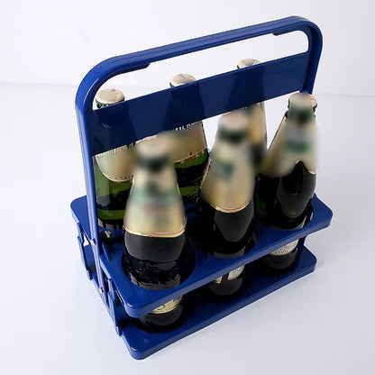Portable Foldable Beer  Beverage Rack  Durable Cup Organizer And Bottle Holder For Parties  Travel 12